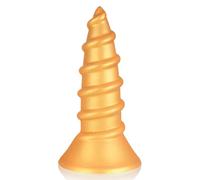 SXOVO Plug Anale-Dilatatore Donna Uomo Butt Plug Analesex Toy con Potente Ventosa Cono Dildo XXL a Spirale per Dilatazione e Allungamento Anale Toys Sessuali per Donna Uomini (L)