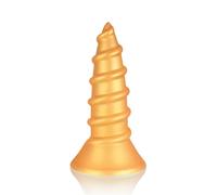 SXOVO Plug Anale-Dilatatore Donna Uomo Butt Plug Analesex Toy con Potente Ventosa Cono Dildo XXL a Spirale per Dilatazione e Allungamento Anale Toys Sessuali per Donna Uomini (S)