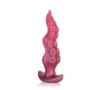 SXOVO Plug Anale Dildo Tentacolare in Silicone Liquido Plug Anale per Massaggio Prostatico e Stimolazione Vaginale Giocattoli Sessuali Anali per Donne e Uomini (M)