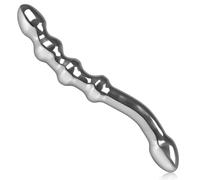 SXOVO Plug Anale in Acciaio Inossidabile Dildo Doppio Palline Anali Stimolatore Prostata e Punto G Toys Sessuali per Donna Uomini Coppie Masturbazione