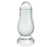 SXOVO Plug Anale in Vetro Dildo Anale di Cristallo Plug Anali Grande e Spesso per Massaggio Prostatico Dilatatore Anale Masturbatore Toys Sessuali Sex Toy per Donna Uomo Coppie (L)