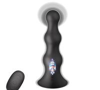 SXOVO Vibratore anale Butt Plug gonfiabile 10 modalità di vibrazione con telecomando Palle anali in silicone Masturbazione stimolazione della prostata Giocattolo sessuale per uomini donne coppie