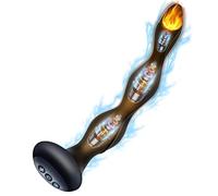 SXOVO Vibratore, Palline Anali Elettriche Vibranti con Funzione di Riscaldamento, Vibratore Anale con 10 Modalità di Vibrazione e 5 Intensità di Shock Elettrico, Sexytoysys per Donna Uomo Coppia