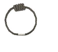 SXPXP 1/2 Pezzi fermatende con Fibbia, in Corda Intrecciata, Accessori Decorativi in Argento for Tende da Finestra(Charcoal1,2PC)