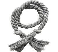 SXPXP 2 Pezzi/Set fermatende in Lino Tinta Unita, fermacorda, Accessori in Cotone Fatti a Mano(07)