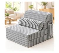 SXQYCH Chaise Longue Di Grandi Dimensioni, Chaise Lounge For Interni | Design Pieghevole 3 In 1, Conversione Multifunzione, Modalità Divano Da Pavimento(Gray,135*200*15cm)