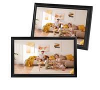 SXQYCH Cornice Digitale Regalo Compleanno, Cornice Digitale Intelligente, Archiviazione Cloud, 32 GB Memoria, Schermo IPS Full HD, per Mostrare Prodotti, Menù e Casi Clienti(Black,15.6")