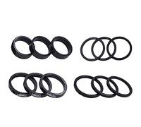 SXRQ 12 distanziatori per sterzo per bicicletta, in lega di alluminio, distanziali per forcella da 2 mm, 3 mm, 5 mm, 10 mm, distanziali per manubrio della bici