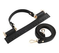 SXRQ Accessori per borse fatti a mano in pelle PU maniglia e cinturino personalizzati perfetti per l'uso quotidiano e occasioni speciali Crossbody Strap Set, Nero , One Size