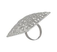 SXRQ Anelli di dichiarazione del metallo Irregolare martellato Dettaglio Regolabile Open Band Lega Gioielli di Modo La Sua Trendy I Suoi Gioielli, Misura unica, come descritto, come descritto