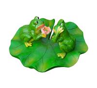 SXRQ Bella forma di rane galleggianti del fumetto della scultura degli ornamenti di forma del fumetto per il partito Decors Fish Tanks Stagno