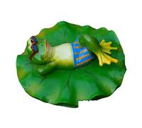 SXRQ Bella forma di rane galleggianti del fumetto della scultura degli ornamenti di forma del fumetto per il partito Decors Fish Tanks Stagno