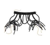 SXRQ Catena da spalla alla moda gioielli accattivante ornamento spalla delicato perle perline accessorio per il corpo aggiunge un tocco di grazia e moda, Misura unica, come descritto, come descritto