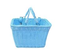 SXRQ Durevole Tessuto A Mano Bambino Bike Basket Storage Bike Front Basket Family Outing Accessorio Resistente Alle intemperie Vimini