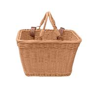 SXRQ Durevole Tessuto A Mano Bambino Bike Basket Storage Bike Front Basket Family Outing Accessorio Resistente Alle intemperie Vimini
