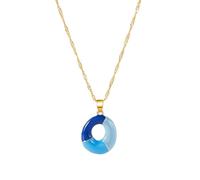 SXRQ Elegante gioiello con lettera intercambiabile, design leggero, ciondolo a catena per clavicola, regalo ideale per i suoi appassionati di moda accessorio personalizzato, Misura unica, come