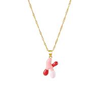SXRQ Elegante gioiello con lettera intercambiabile, design leggero, ciondolo a catena per clavicola, regalo ideale per i suoi appassionati di moda accessorio personalizzato, Misura unica, come