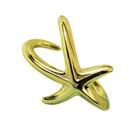 SXRQ Eleganti anelli regolabili a forma di stella marina, adatti per donne alla moda, abbigliamento casual, vacanze al mare e regali speciali, gioielli regolabili, Misura unica, come descritto, come
