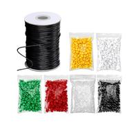 SXRQ Fare perline con 91 metri di filo di cotone cerato per hobbisti, braccialetti dell'amicizia, braccialetti di coppia