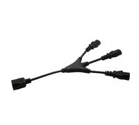 SXRQ Il maschio di PDU IEC320 C14 al cavo efficiente della gestione del cavo elettrico femminile 3xC13 collega 3 dispositivi al singolo sbocco singolo