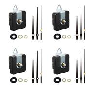 SXRQ Movimento silenzioso Meccanismo di Movimento Alloggiamento Parti di Ricambio Per Wall Desk Orologi Temporizzazione Precisa Silenzioso 4Sets Meccanismo Orologio