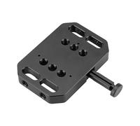 SXRQ Piastra per batteria con montaggio a V, adattatore femmina portatile, con 4 fori filettati da 1/4-20 per fotocamera DSLR e treppiede, in lega di alluminio