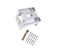 SXRQ Robusto supporto per palo galvanizzato 8x8 con base in calcestruzzo per recinzioni pergole e strutture da giardino Base sicura per recinzione