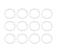 SXRQ Set di 12 anelli trasparenti per tenda da doccia, ganci scorrevoli su aste da doccia standard, ganci per asciugamani da parete per bagno