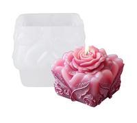 SXRQ Stampo in silicone a forma di fiore di rosa per saponi per realizzare stampi per resina epossidica artigianale sapone fatto a mano decorazione di nozze stampo in silicone rosa