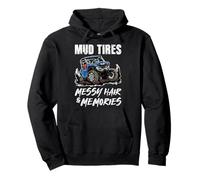 SXS UTV Mud Tires Disordinato Capelli & Memorie Avventura Felpa con Cappuccio