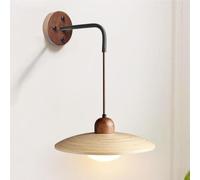 SXSaelciun Applique da Parete per Interni, Lampada da Comodino in travertino Giallo Vintage, Paralume in Vetro Moderno, per Studio, Lettura, Soggiorno, corridoio, Applique per Scale, corridoi