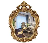 SXSaelciun Specchio Decorativo Vintage 70x90cm/28x36, Specchio da Parete in Stile Barocco per Il Bagno, per l'arredamento della casa (Colore: Oro Antico)
