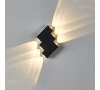 SXSCARKX Applique da Esterno Moderna e Minimalista con Finitura Nera Opaca, Luce Impermeabile, Resistente alla Pioggia e alla ruggine, Ideale per corridoi, ingressi e Cortili. Lanterna con