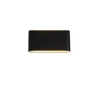 SXSCARKX Applique da Esterno Moderna e Minimalista, Nera, con Forme Geometriche Solide, Doppia Testa Luminosa con Orientamento Verso l'Alto e Verso Il Basso, Ideale per Ville, Giardini e co