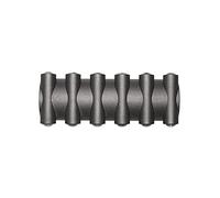 SXSCARKX Applique da Esterno Nera in Alluminio pressofuso, Design Moderno e Semplice con Luce LED Bianca Calda, Emissione Luminosa Verso l'Alto e Verso Il Basso, Ideale per Cortili, Ville e