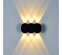 SXSCARKX Applique da Parete LED-6W Impermeabile per Interni ed Esterni, con Montaggio Verso l'Alto e Verso Il Basso. Stile Moderno e Minimalista, Ideale per Portico e Comodino. Lampada a RI