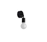 SXSCARKX Lampada da Parete Moderna e Creativa per Camera da Letto, Comodino, Lampada da Lettura, Applique Europee con Attacco E27, apparecchio a Testa Singola, Corpo Lanterna in Ferro a 1 l