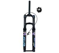 SXSHEYS 27,5 29 Pollici Mountain Bike Bicicletta Forcella Anteriore con Sospensione pneumatica Albero a barilotto 15 * 100 mm Escursione 140 mm Sterzo Dritto 1-1/8 Lega di Alluminio