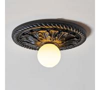 SXSHEYS Applique da Parete a Filo Mid Century Cucina Soffitto Lampada in Legno Stile Rustico Francese Nero Fattoria Rustica per Bagno Veranda Ingresso Camera da Letto