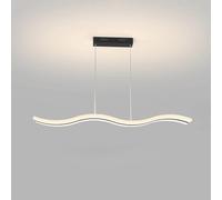 SXSHEYS Lampada a Sospensione Moderna a LED, Linea Curva Minimalista, Lampada a Sospensione in Acrilico per Isola Cucina, Soggiorno, Tavolo da Pranzo Semplice, Bar Lighti