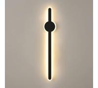 SXSHEYS Lampada da Parete Lunga a LED Rebirth per Interni, Moderna, Nera, per Trucco e Bagno, con Illuminazione Verso l'Alto e Verso Il Basso in Acrilico Bianco Satinato (Dimensioni: 40 cm