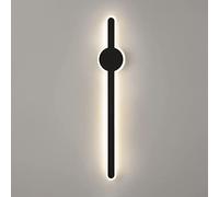 SXSHEYS Lampada da Parete Lunga a LED Rebirth per Interni, Moderna, Nera, per Trucco e Bagno, con Illuminazione Verso l'Alto e Verso Il Basso in Acrilico Bianco Satinato (Dimensioni: 40 cm