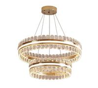 SXSHEYS Lampada da soffitto a Sospensione Creativa con Cerchio Semplice in Cristallo, Moderna Lampada a LED, per Soggiorno, Sala da Pranzo, Camera da Letto, apparecchio di illumin