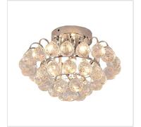 SXSHEYS Lampada da soffitto in Cristallo Lampada a Sospensione a Filo per corridoio Ф30cm Lampada da corridoio in Argento Semplice e Moderna per Portico, Ingresso, Balcone, Stile