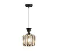 SXSHEYS Lampada da soffitto Moderna in Cristallo SXSHEYSs, Illuminazione per soffitti Neri, Paralume E27 Soggiorno, Camera da Letto, Bagno, Salotto, corridoio