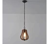 SXSHEYS Lampadario Massiccio Intagliato a Mano E27 1 lampadario Art Made Old lampadario Decorazione in Metallo Pendente, Singolo