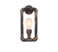 SXSHEYS Lampade da Parete retrò industriali con Tubi dell'Acqua, Applique in Stile Steampunk in Metallo Color Rame Antico, Corpo Lampada in Ferro battuto per Fattoria, Soggiorno, Sala da Pranzo