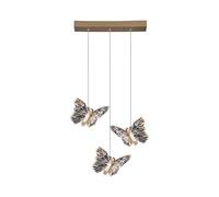 SXSHEYS SXSHEYSs Butterfly Crystal Ingresso, Sala da Pranzo, Lampada a Sospensione Moderna a 3 luci, lampadario per Cucina, Isola, Soggiorno, Camera da Letto