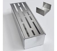 SXSJMY Piccolo Canaletta Scolo Accessori, Tappo Terminale con Connettore, per Canaletta Scolo 7cm