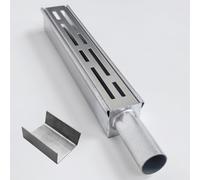 SXSJMY Piccolo Canaletta Scolo Accessori, Tappo terminale con Uscita Laterale per Acqua da 2 cm di Diametro e connettore, per canaletta Larga 3,5 cm Canaletta Scolo